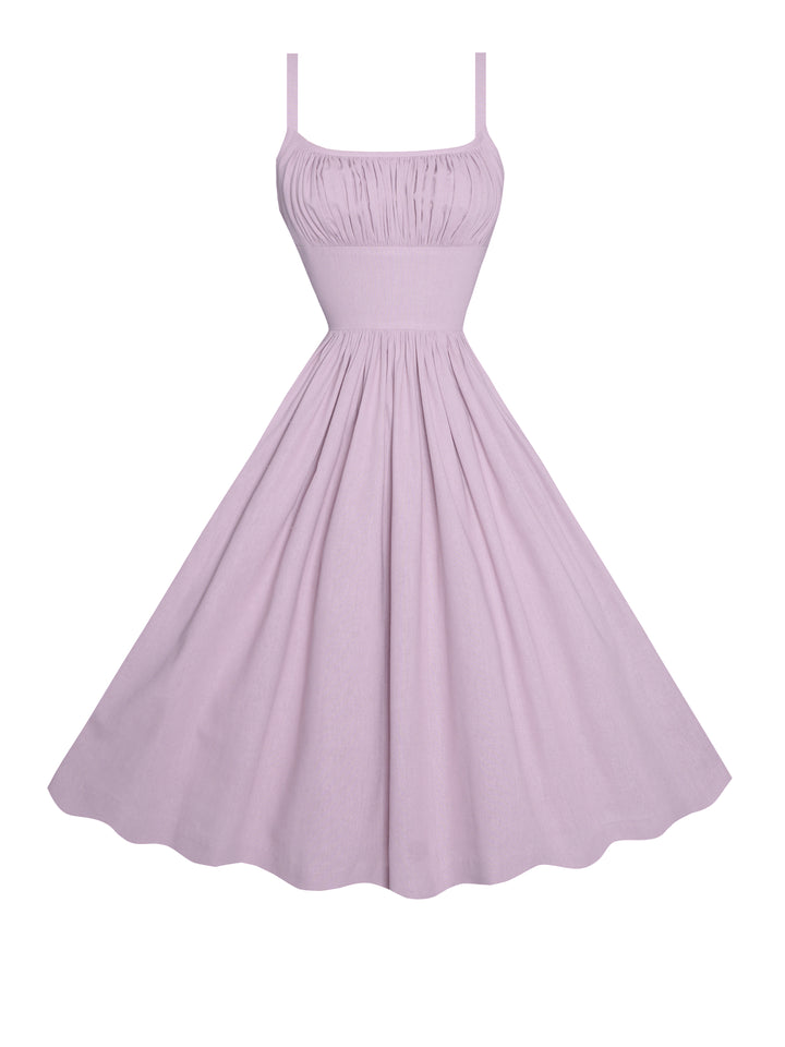 MTO - Grace Dress in Lilac Purple Linen