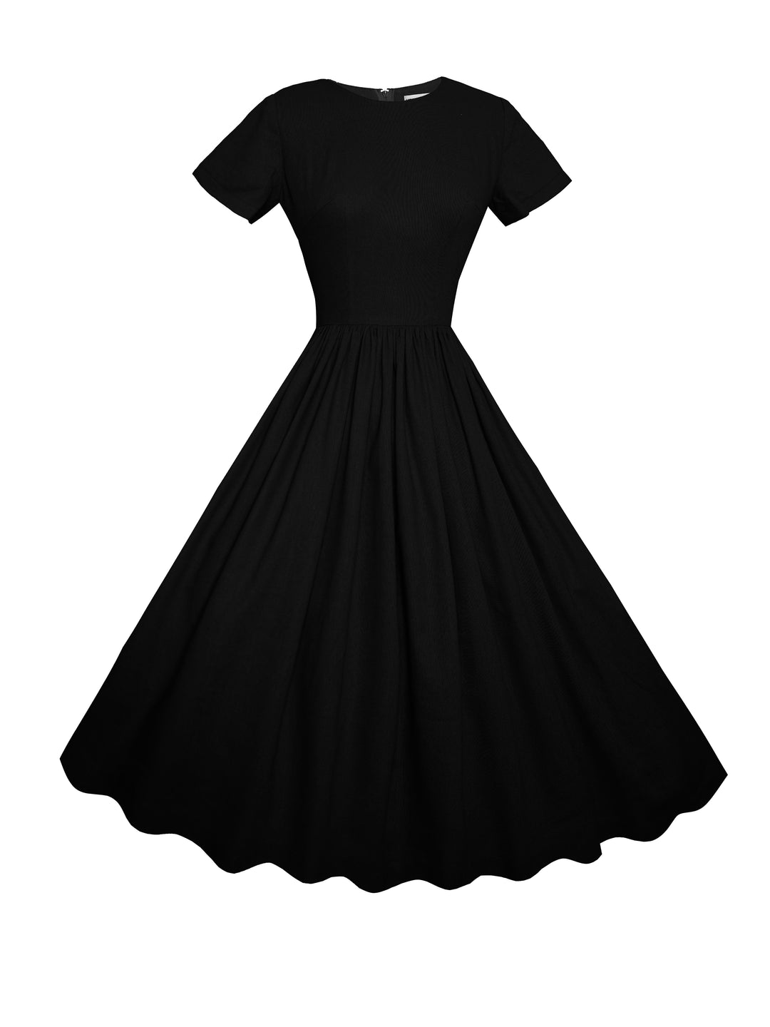 MTO - Dorothy Dress in Midnight Black Linen