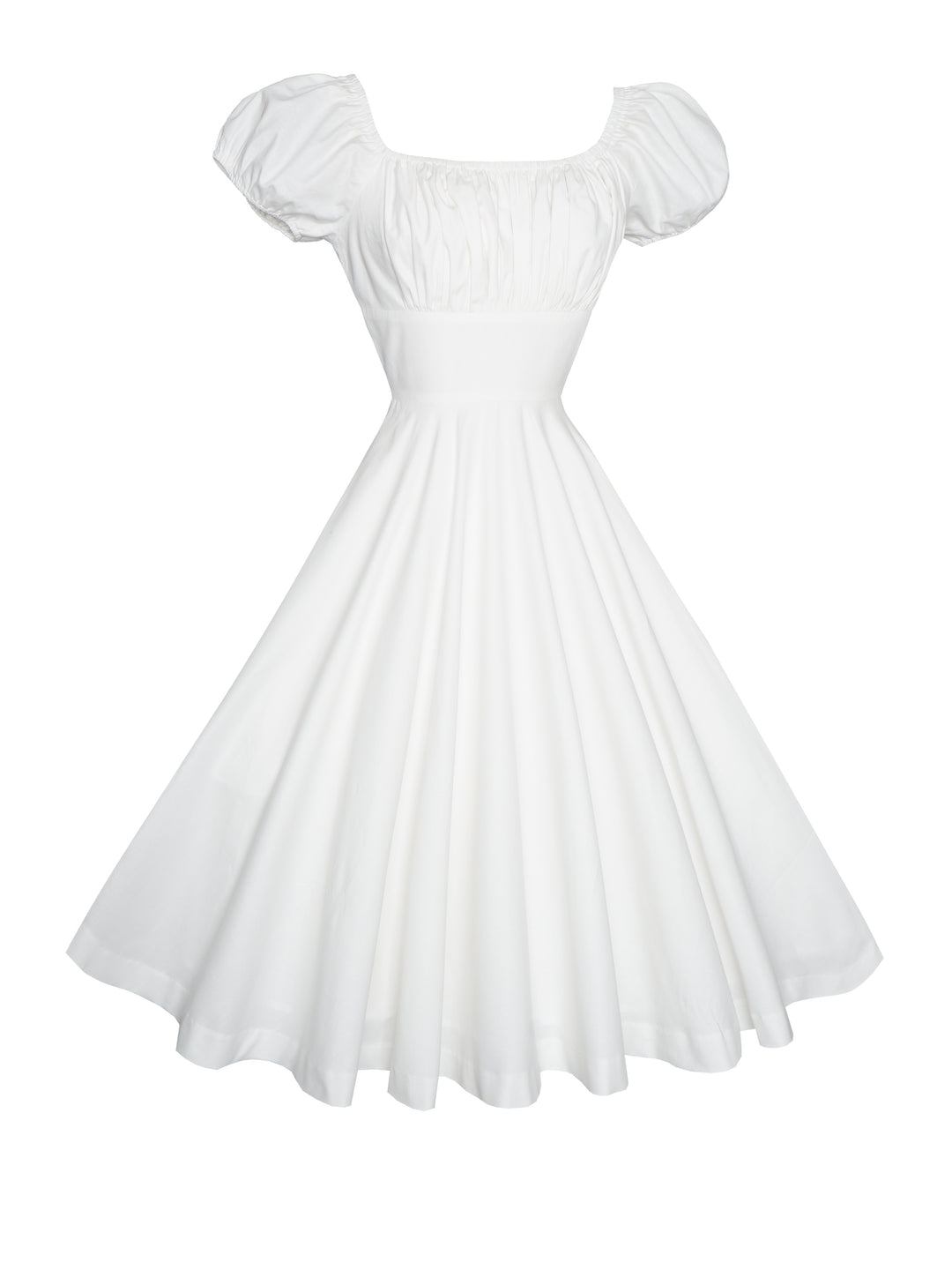MTO - Loretta Dress in White Cotton