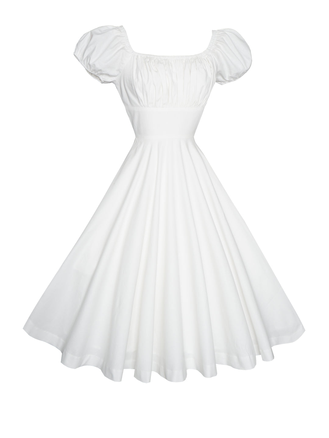 MTO - Robe Loretta en coton blanc