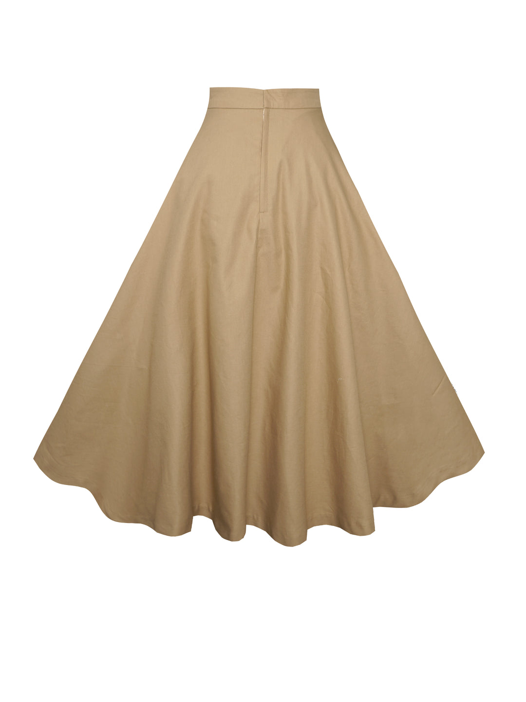 MTO - Lilian Skirt in Camel Beige Cotton