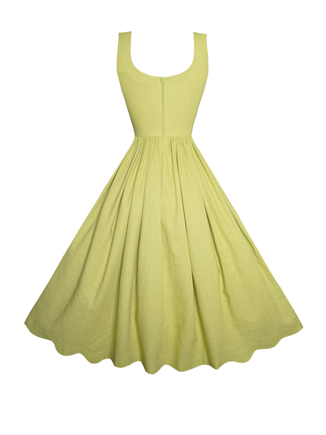 MTO - Emily Dress in Pistachio Green Linen