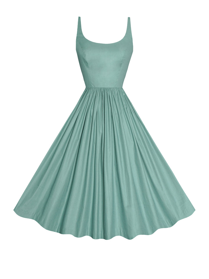 MTO - Penelope Dress Jade Green Cotton