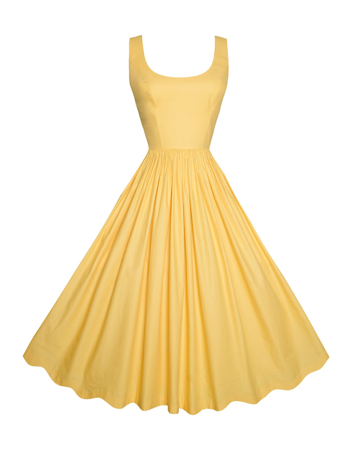 MTO - Emily Dress Golden Yellow Cotton