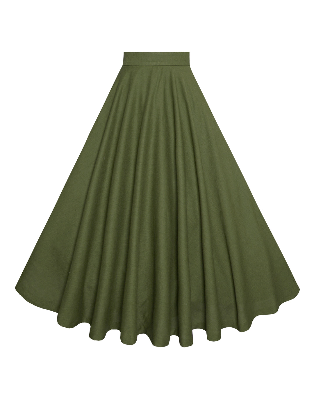 MTO - Lindy Skirt in Hunters Green Linen