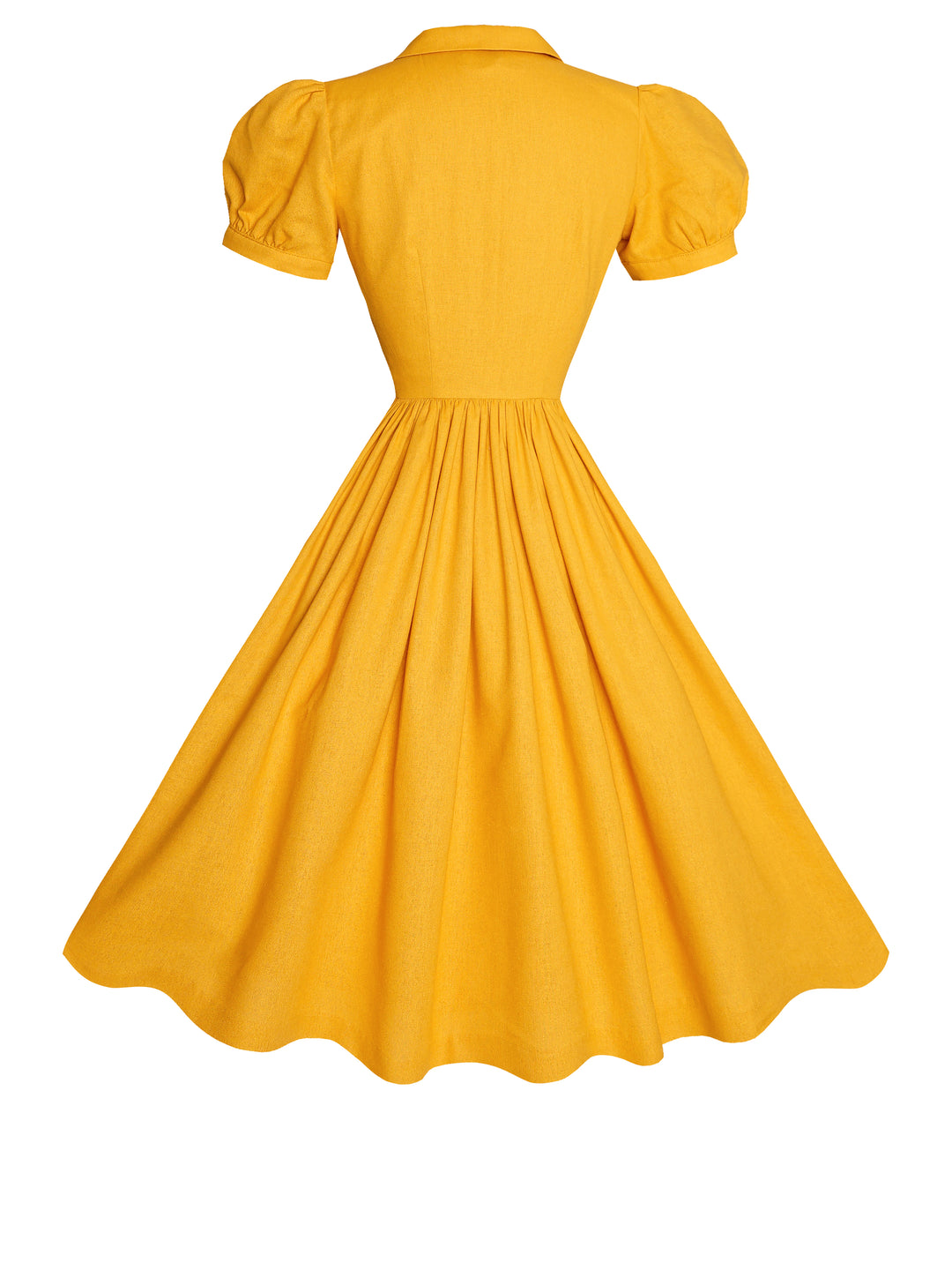 MTO - Judy Dress in Tuscany Yellow Linen