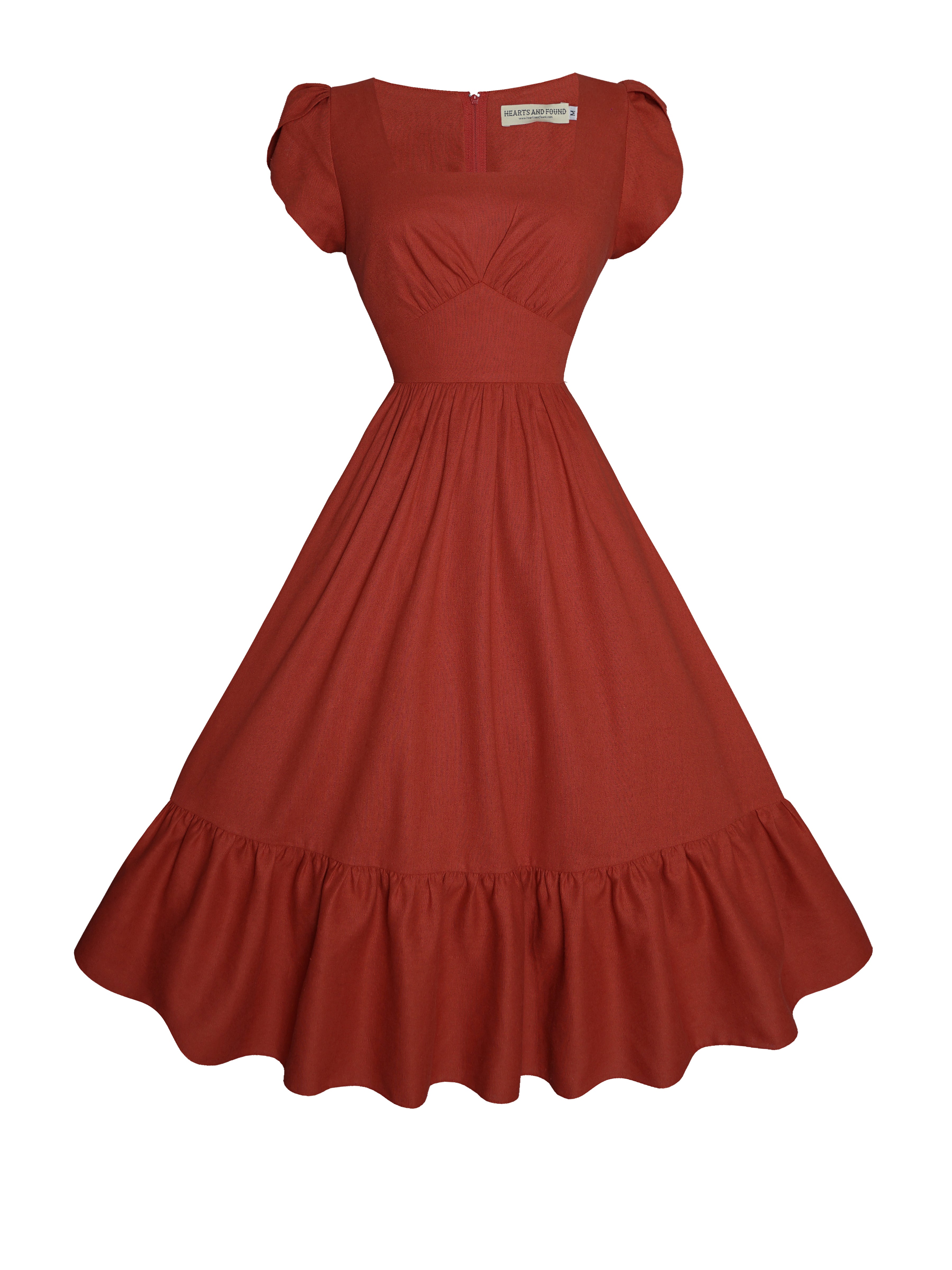 MTO - Dottie hotsell Dress in Cardinal Red Cotton