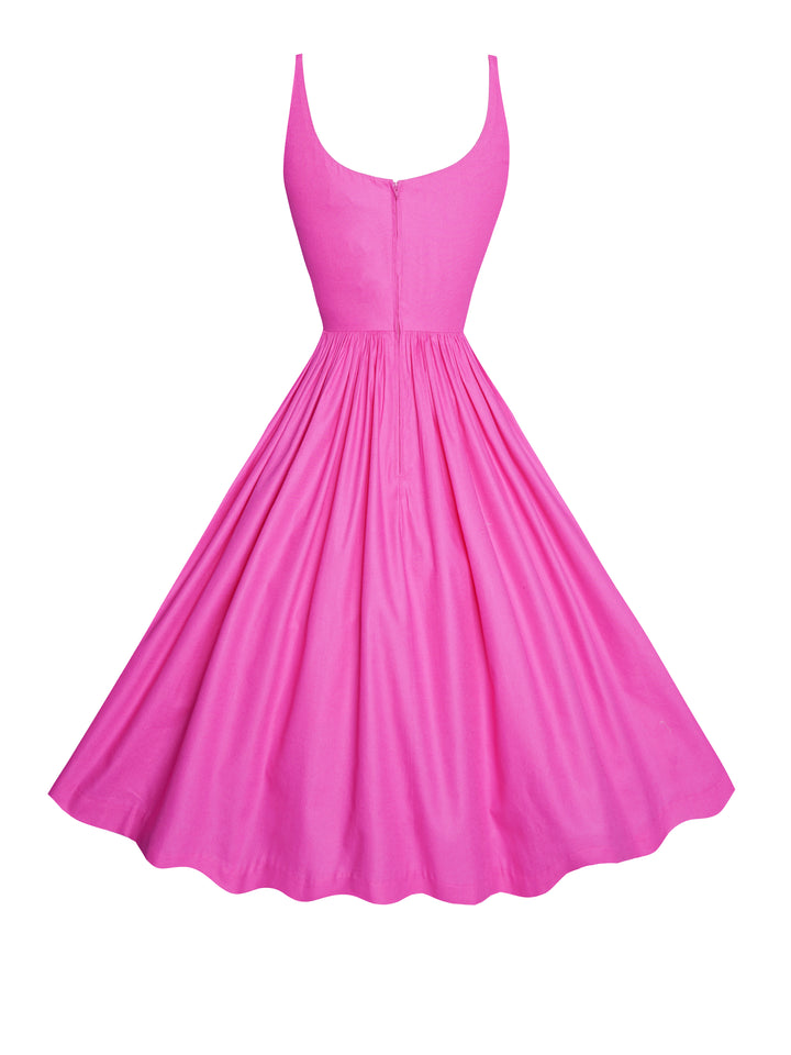 MTO - Penelope Dress Barbie Doll Pink Cotton
