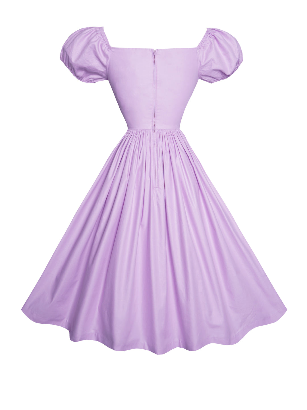 light purple cotton dress Light Purple Cotton Jacquard Dress, Long Sleeve Handmade Dress