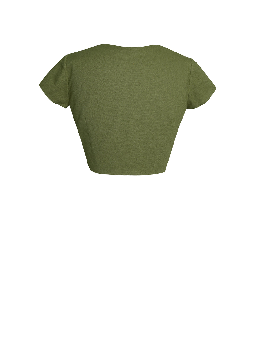 MTO - Joan Top Only in Hunters Green Linen