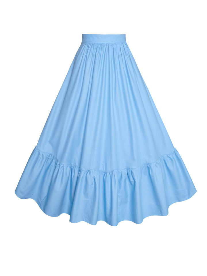 MTO - Rosita Skirt Cinderella Blue Cotton