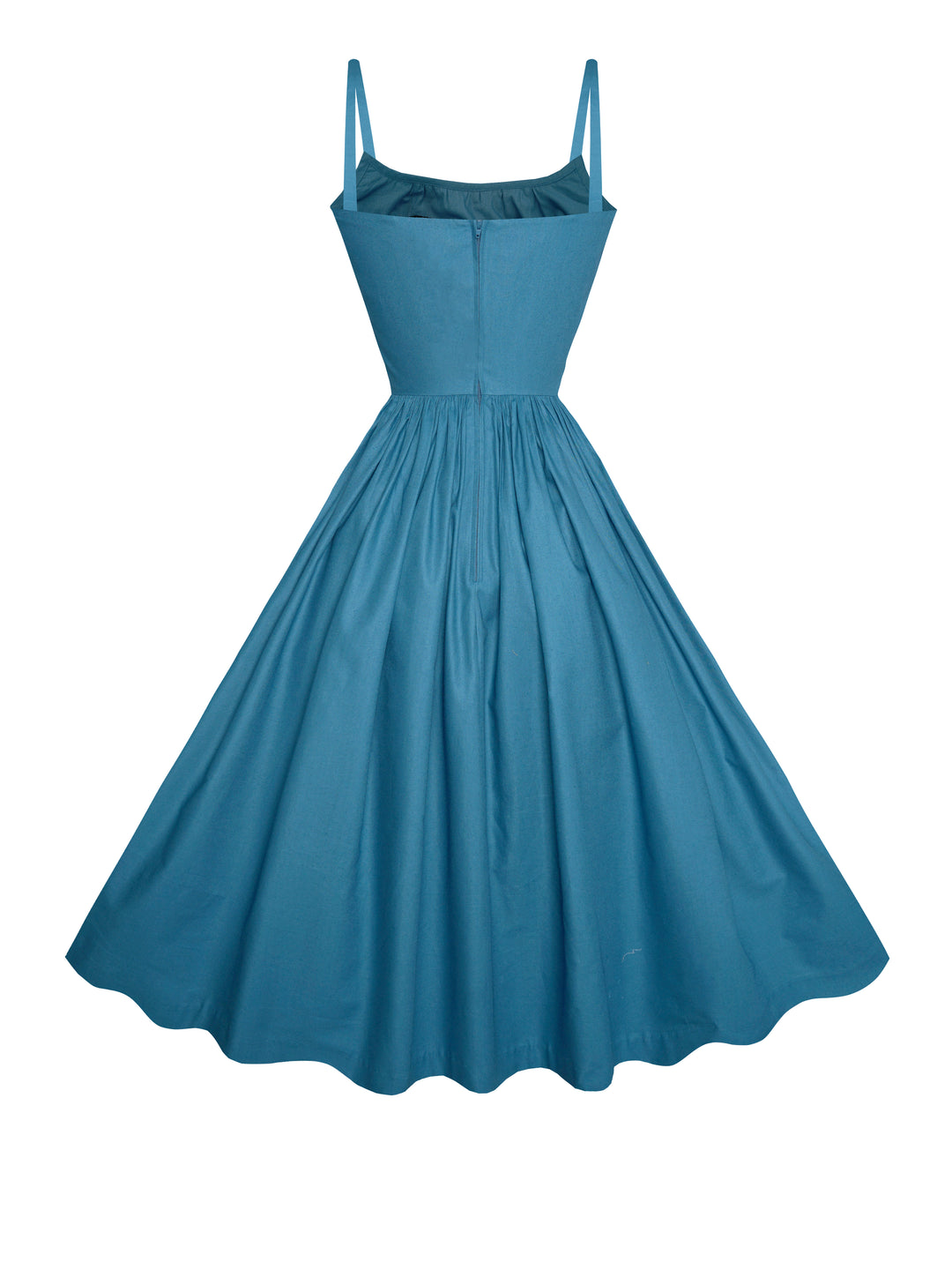 MTO - Grace Dress in Air Force Blue Cotton