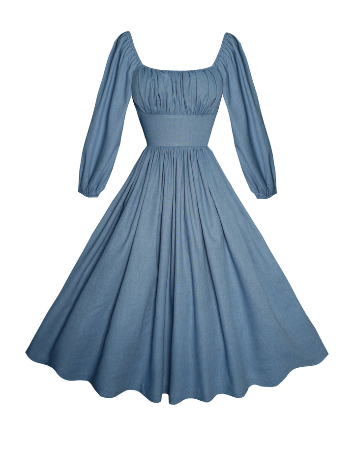 MTO - Sydney Dress in Carolina Blue Linen