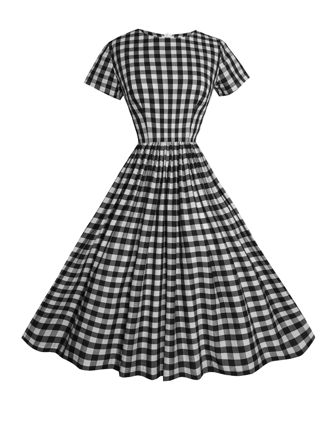 MTO - Dorothy Dress Black Gingham - Large Checks