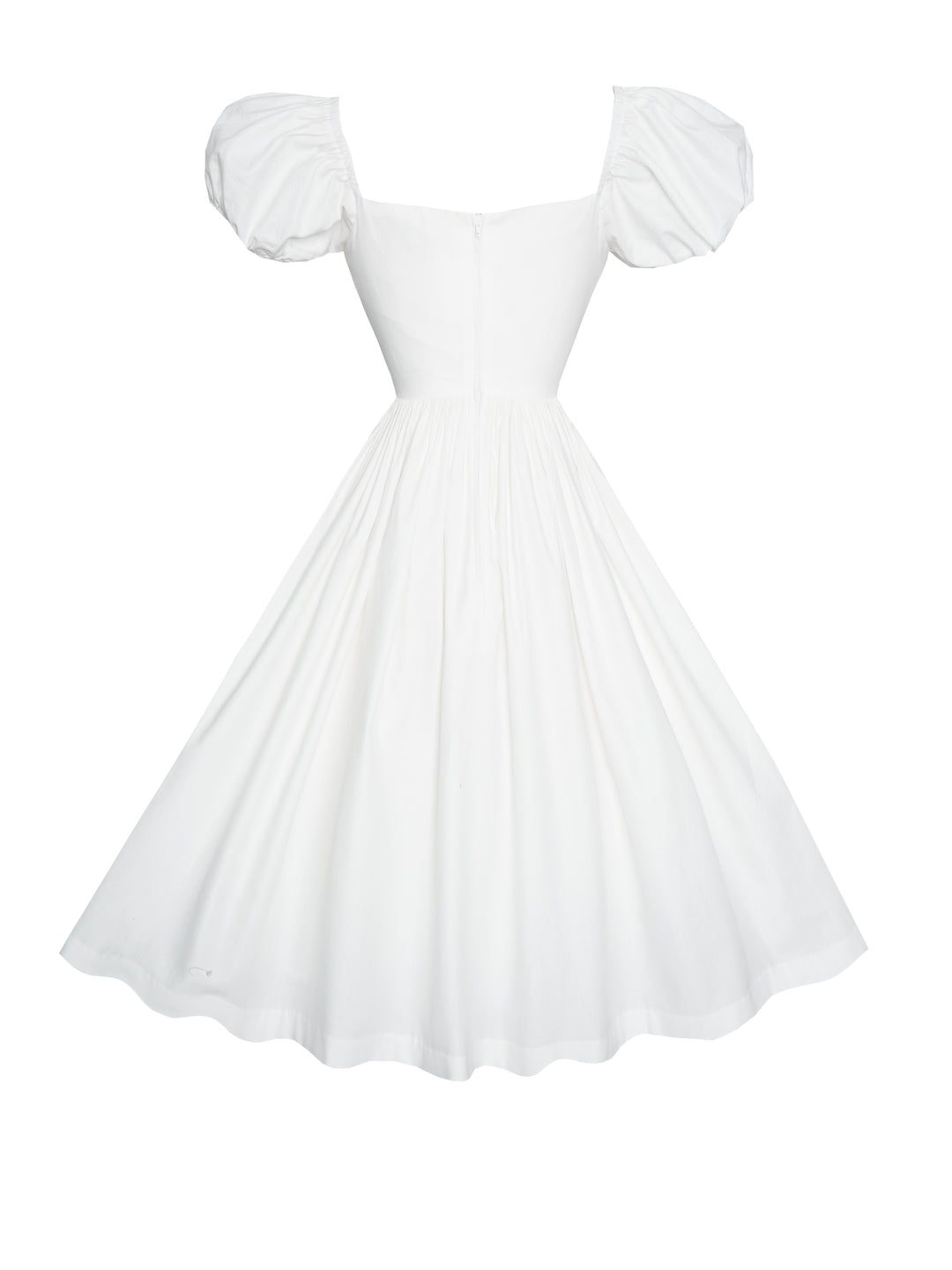 MTO - Valentina Dress in White Cotton