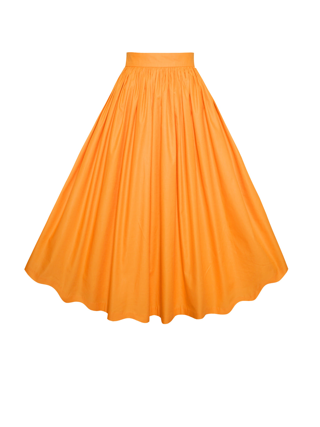 MTO - Lola Skirt Pumpkin Orange Cotton