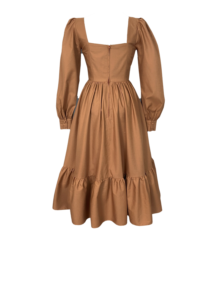 Mary Solid Cotton Dress