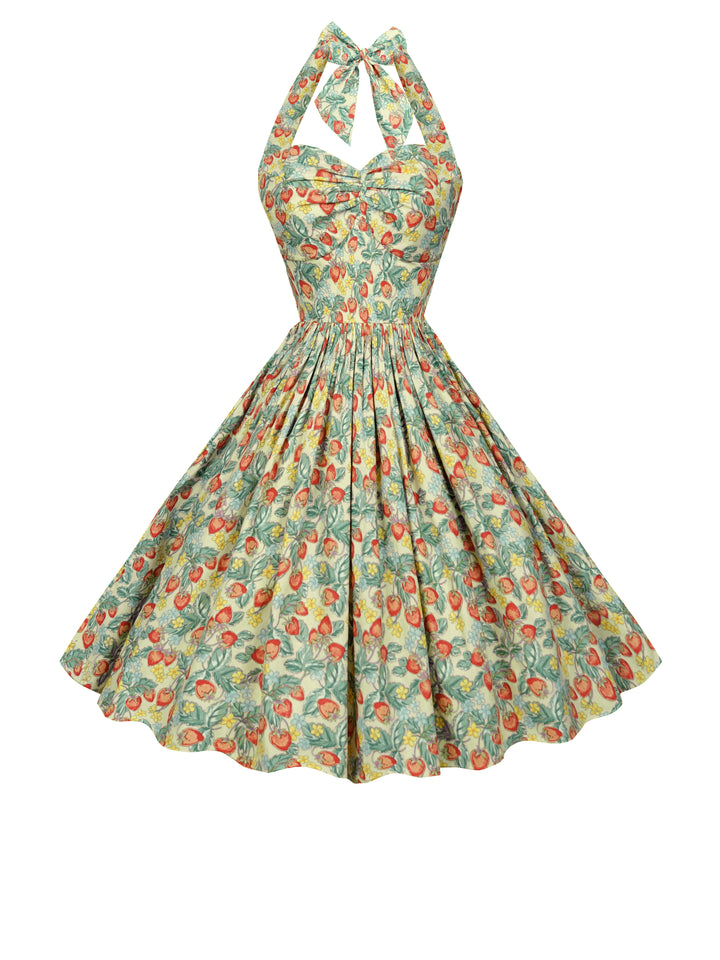 MTO - Mitzi Dress "Strawberry Swing"