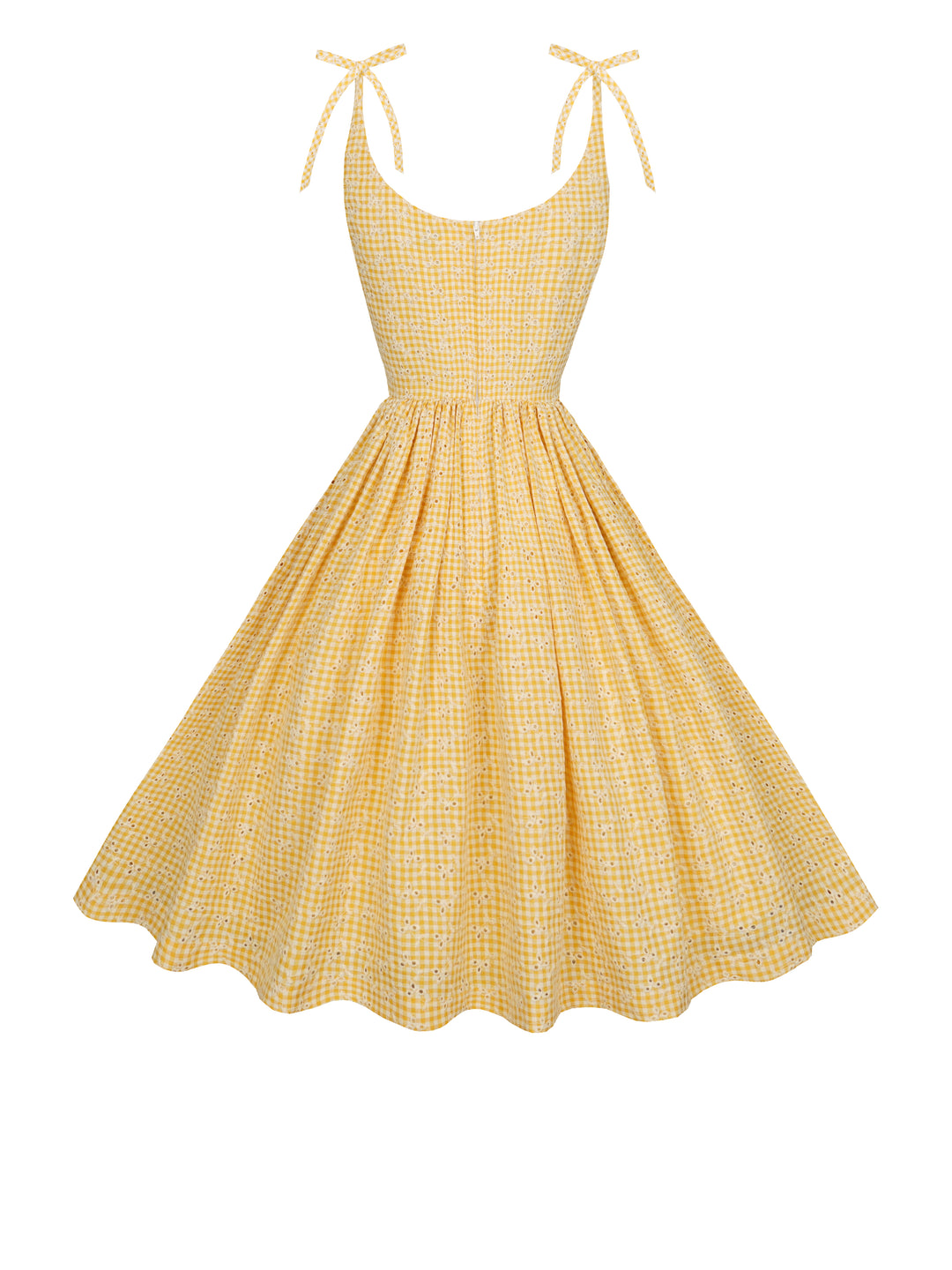 MTO - Birdie Dress in Yellow “Country Garden Gingham”