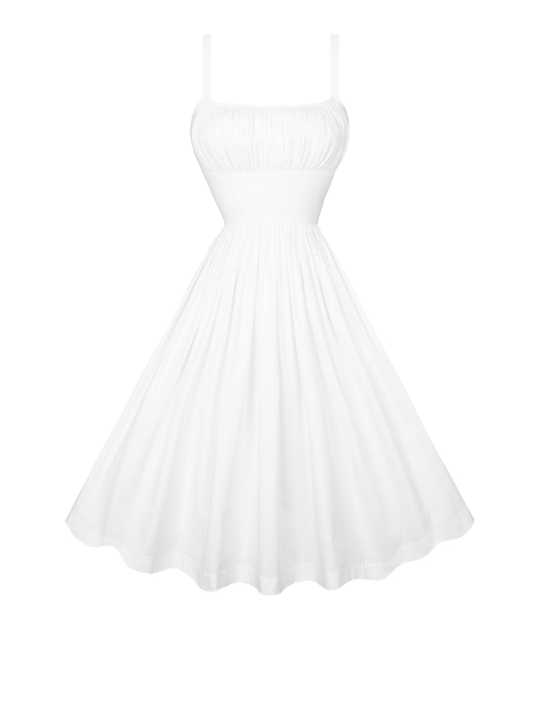 RTS - S - Grace Dress in White Cotton