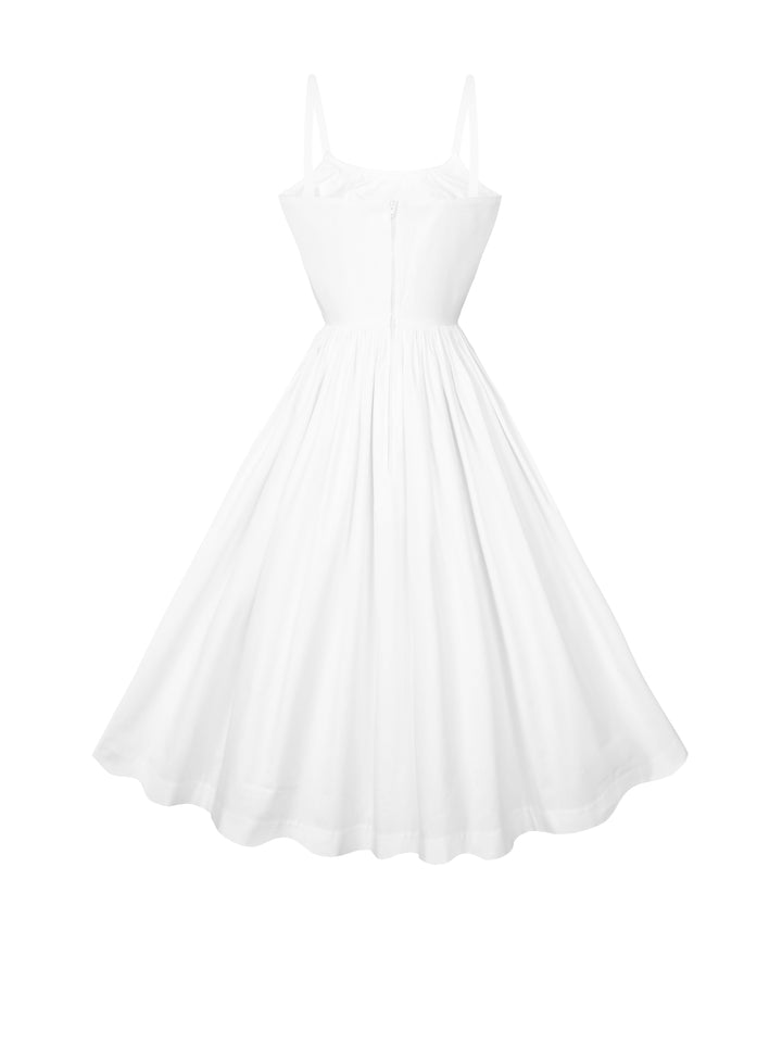 RTS - S - Grace Dress in White Cotton