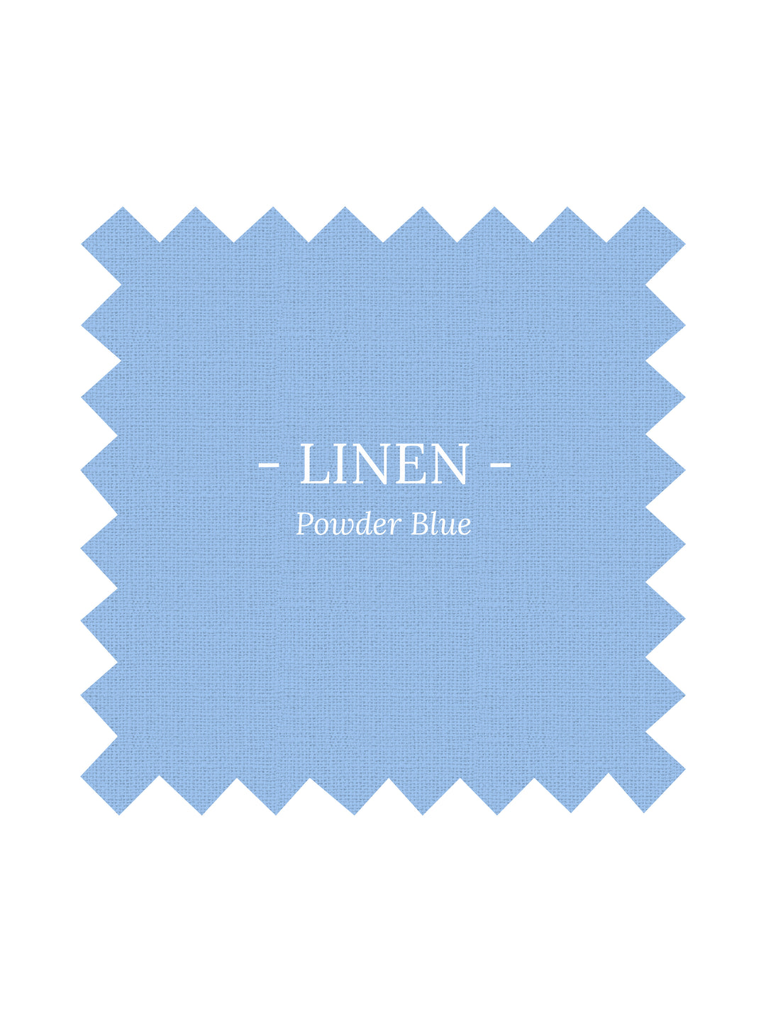 Fabric in Powder Blue Linen - By the Yard