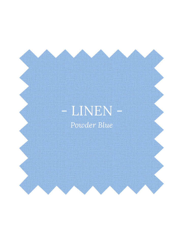 Fabric in Powder Blue Linen - By the Yard