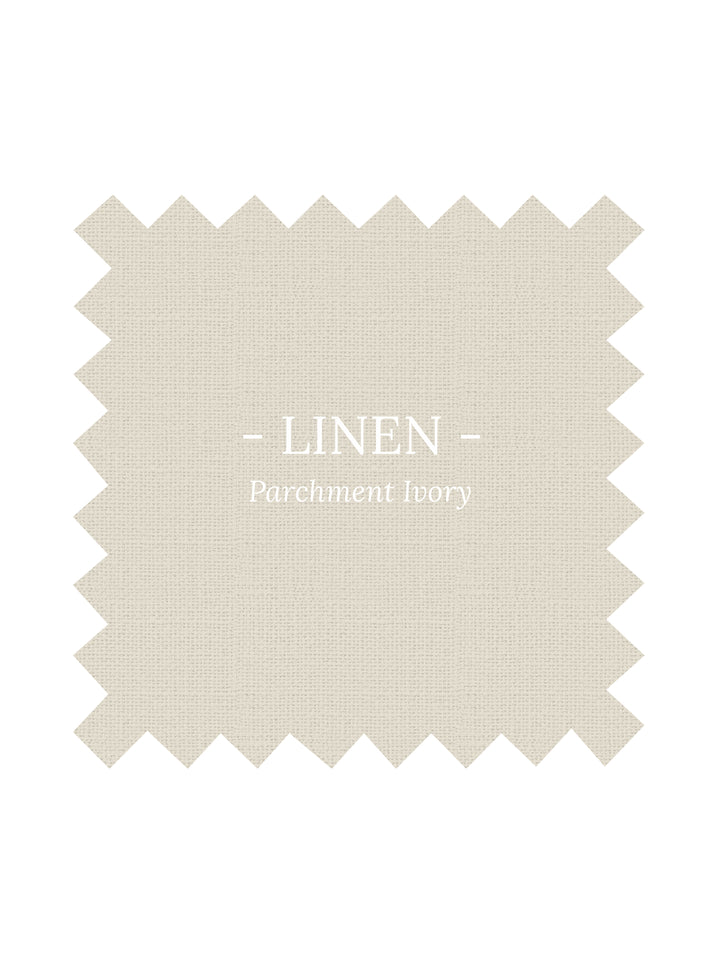 Fabric in Parchment Ivory Linen - By the Yard