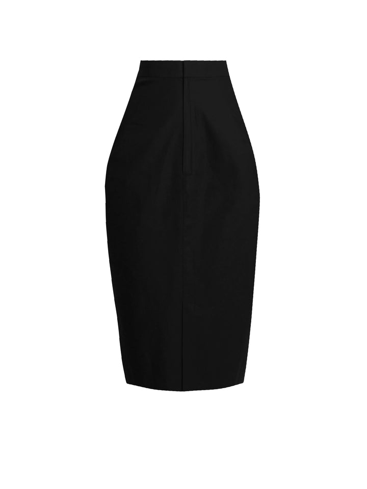 Denham Solid Cotton Skirt