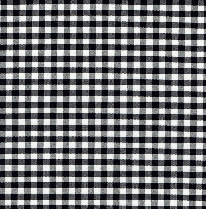 MTO - Grace Dress Black Gingham - Small Checks