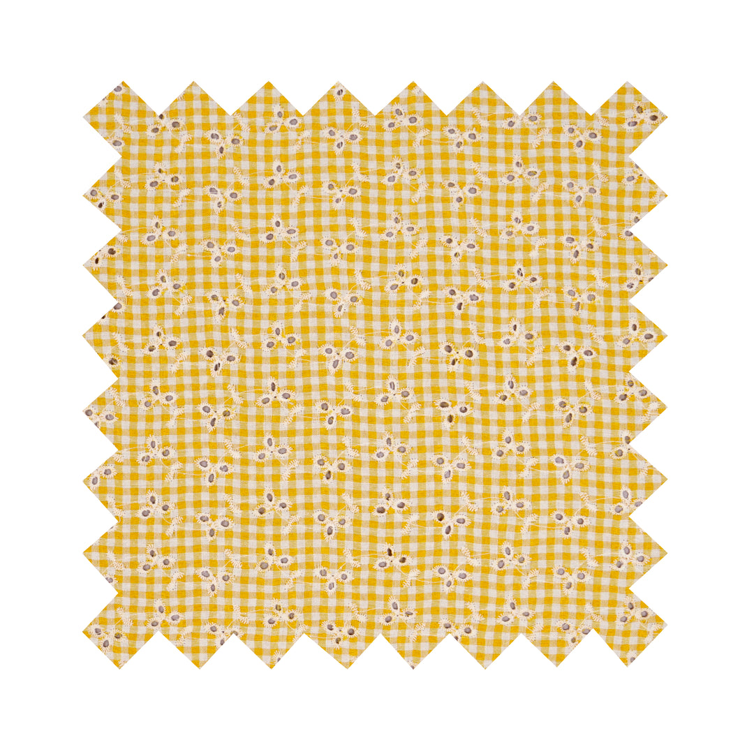 MTO - Birdie Dress in Yellow “Country Garden Gingham”