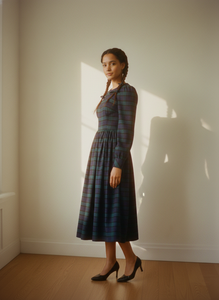 MTO - Agnes Plaid Dress