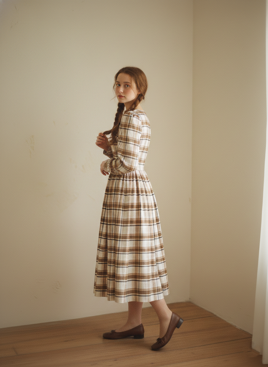 MTO - Agnes Plaid Dress
