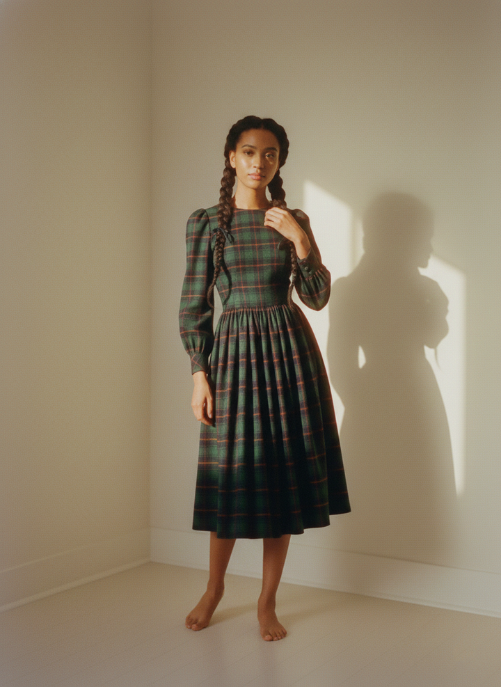 MTO - Agnes Plaid Dress