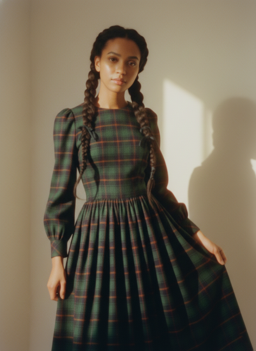 MTO - Agnes Plaid Dress