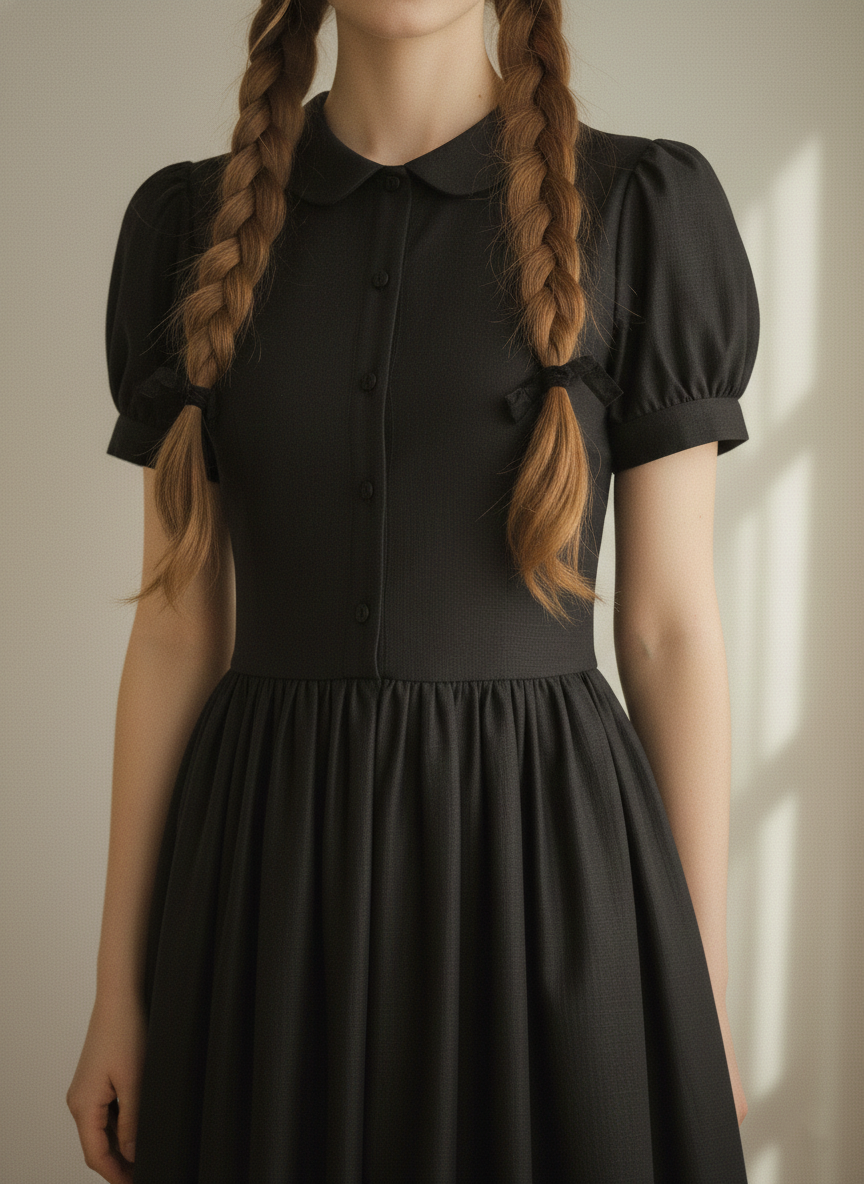 MTO - Amelie Solid Cotton Dress