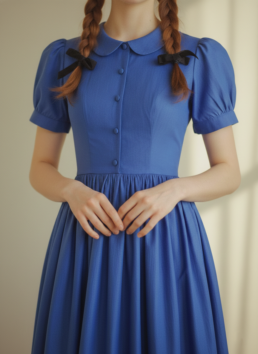 MTO - Amelie Solid Cotton Dress