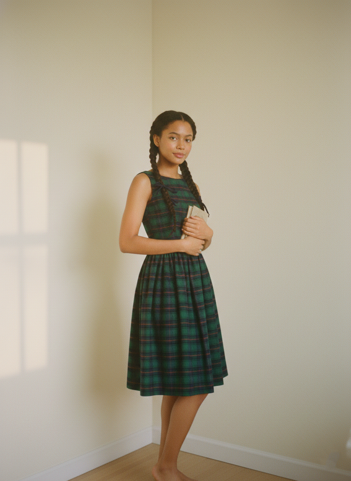 MTO - Audrey Plaid Dress
