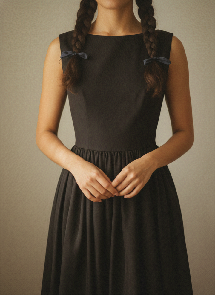 MTO - Audrey Solid Cotton Dress