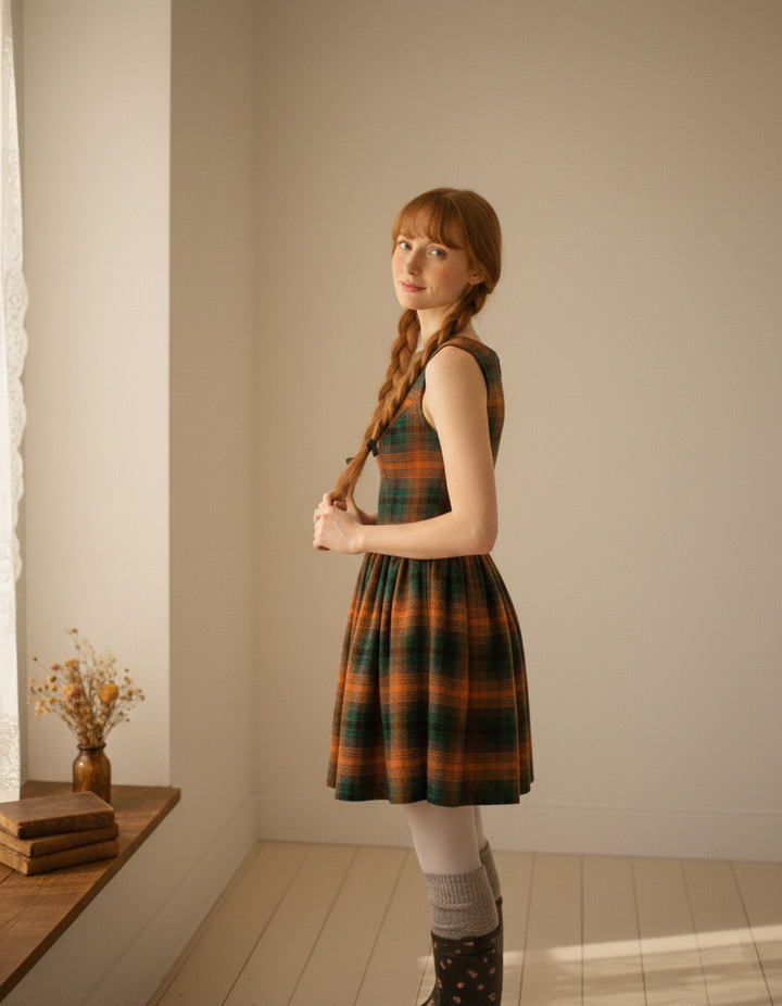 MTO - Audrey Plaid Dress