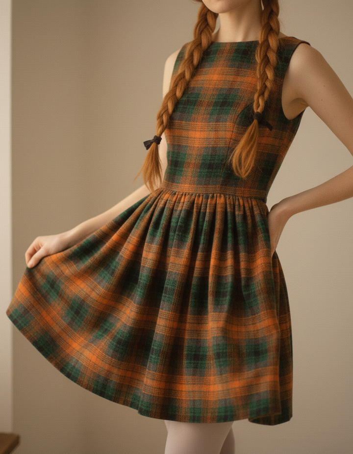 MTO - Audrey Plaid Dress