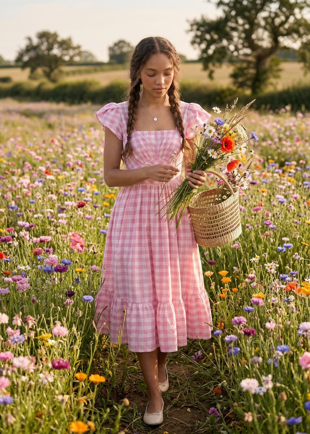 gingham dress pink The Plaid Carolina 35% cotton Size Gingham Maxi Dress | Talbots