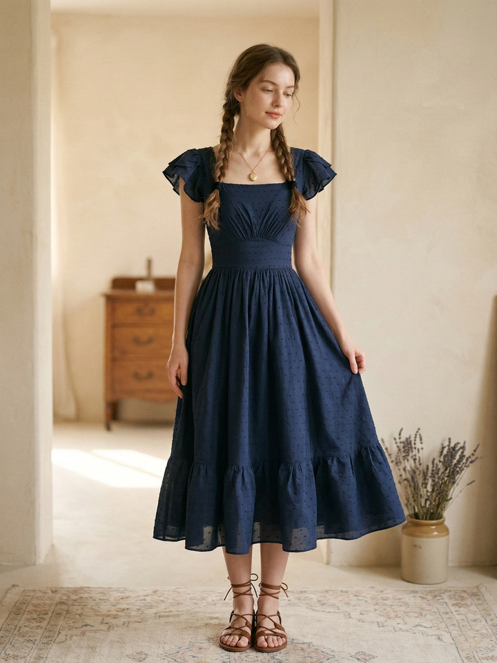 MTO - Ava Dotted Swiss Dress