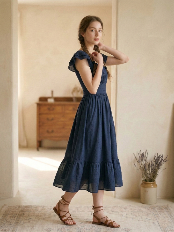 MTO - Ava Dotted Swiss Dress