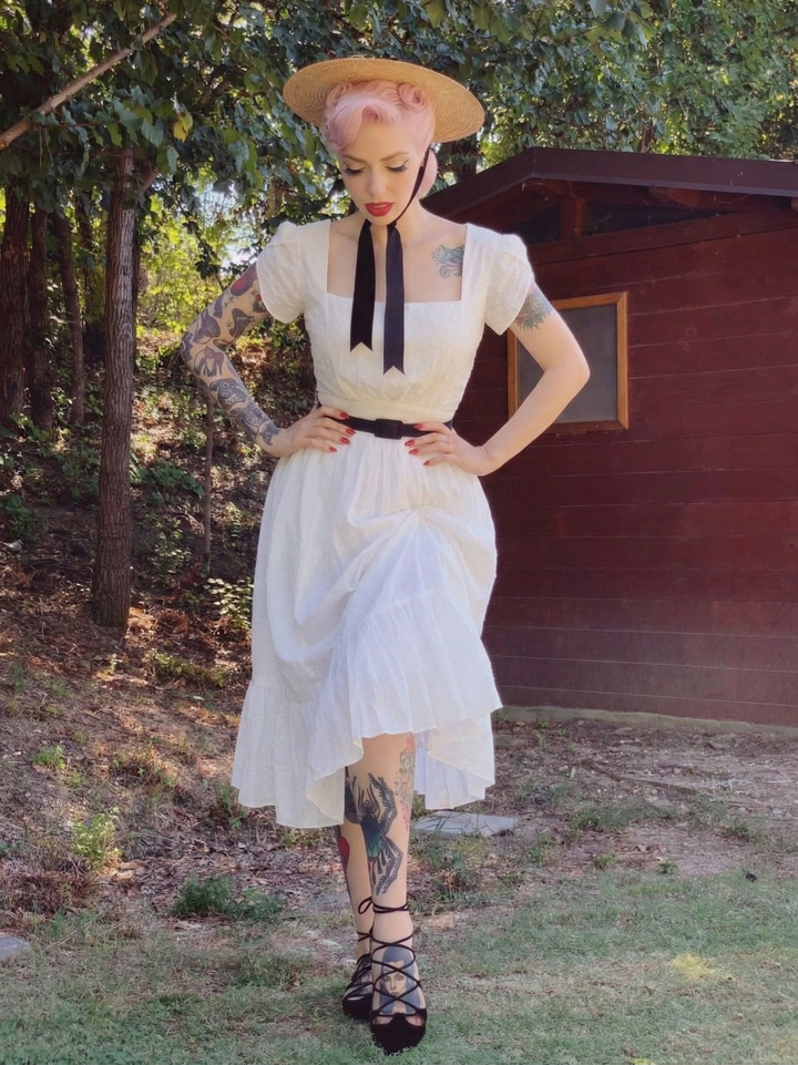 MTO - Ava Dotted Swiss Dress