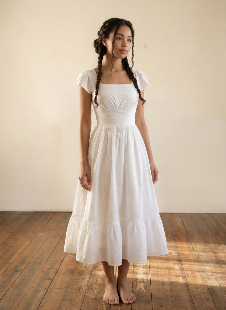 MTO - Ava Dotted Swiss Dress