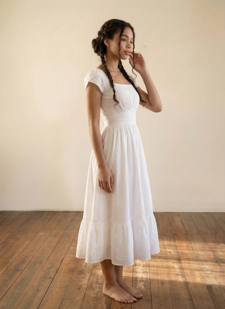 MTO - Ava Dotted Swiss Dress