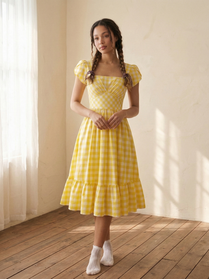 MTO - Ava Gingham Dress