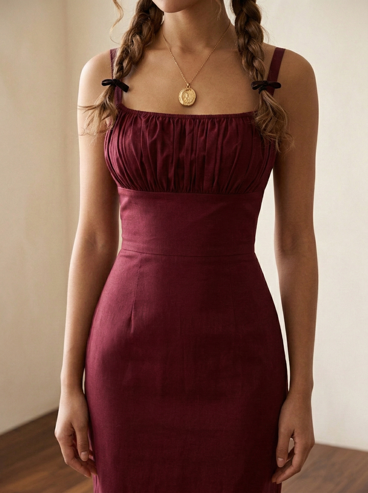 MTO - Bettie Solid Cotton Dress