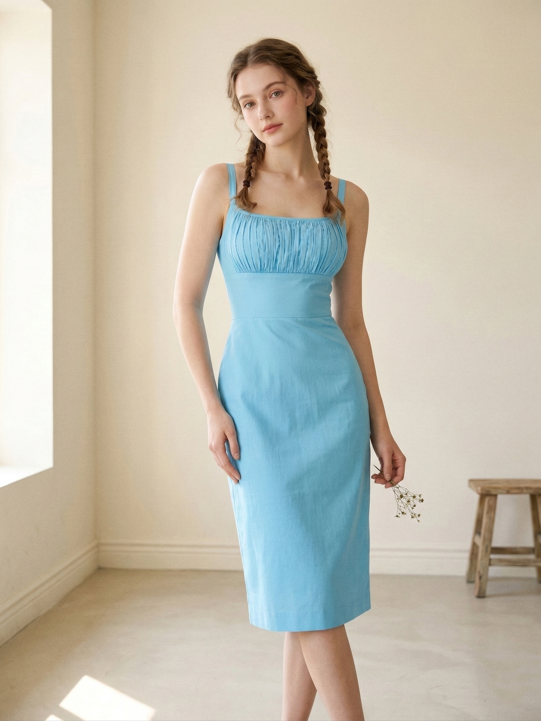 MTO - Bettie Solid Cotton Dress